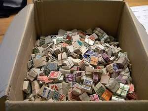 THOUSANDS OF USED WORLD WIDE STAMPS SORTED AND BUNDLED  