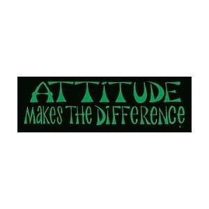   Attitude Makes the Difference   Mini Stickers 1.5 in x 5.5 in Beauty