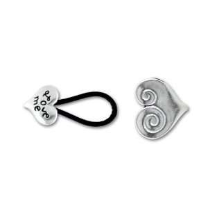  Sterling Silver Love Button Clasp Arts, Crafts & Sewing
