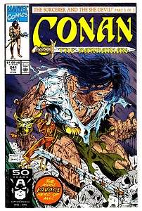 CONAN (Marvel) #241 (2/90)  Red Sonja app / Todd McFarlane c^^^  