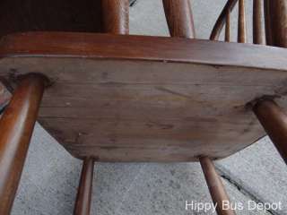   Vintage Walnut Wood Baby Highchair Great for Dolls or Bears  