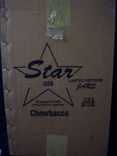 LIMITED STAR WARS CHEWBACCA COOKIE JAR MIB #A3437  