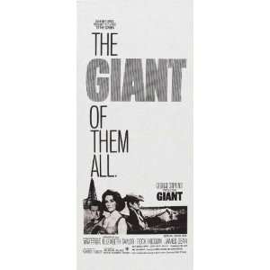 Giant Movie Poster (13 x 30 Inches   34cm x 77cm) (1963) Australian 