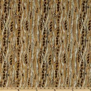   Wood Grain Brown/Ochre Fabric By The Yard: Arts, Crafts & Sewing