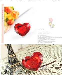 Fashion Love & Big Red Heart Rhinestone Cute Ring Rings w159 great 