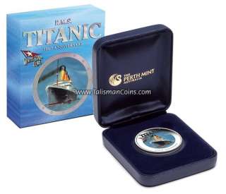 Tuvalu 2012 RMS Titanic Sinking 100th Anniversary $1 Pure Silver Color 