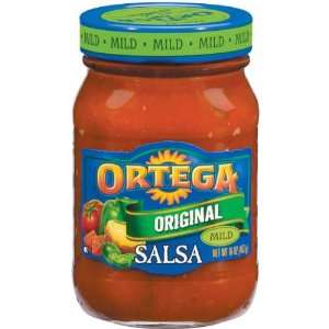 Ortega Original Mild Salsa 16 oz (Pack of 12)  Grocery 