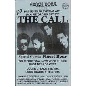 The Call Omaha Original Concert Poster 1990 