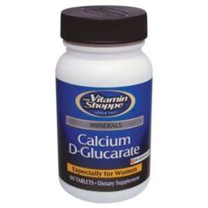 Vitamin Shoppe   Calcium D Glucarate, 250 mg, 60 tablets