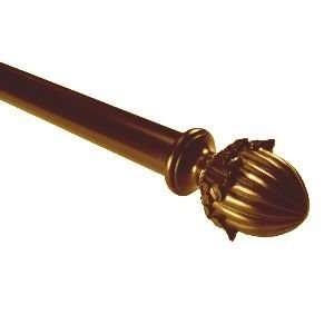   Curtain Rod  Antique Gold Finish  86 inch to 120 inch  1.25 inch
