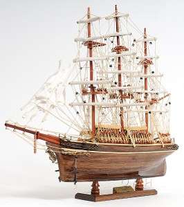   Wooden Tall Clipper Ship Model Sailboat 22 Built Sailing Boat  