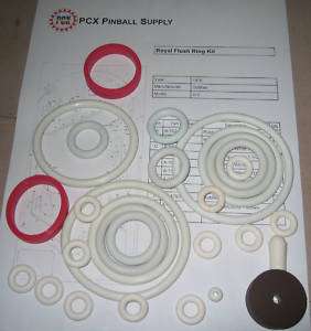 1976 Gottlieb Royal Flush Pinball Rubber Ring Kit  
