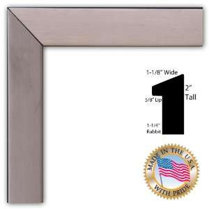  3.5x5 / 3.5 x 5 Silver slope / Black side Shadowbox Picture Frame 