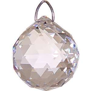  CRYSTAL   FACETED SPHERE 20MM CLEAR