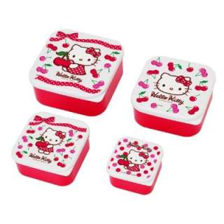 Hello Kitty 4 Compact Food container Set / Lunch Box  