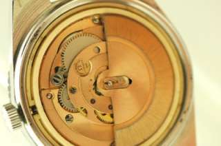 THE CASE BACK IS MARKED OMEGA WATCH CO. SWISS, ACIER INOXYDABLE.