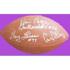 Purple People Eaters Autographed Football:  Sports 