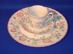 CHURCHILL CHINA BRIAR ROSE DINNER PLATE CUP/SAUCER SET  