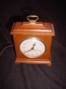   Mahogany Seth Thomas Electric Shelf Mantle Alarm Clock D64  