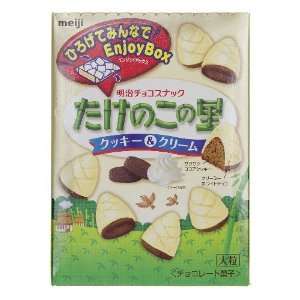 Meiji Bamboo Shaped Chocolate Cookie and Cream  Grocery 