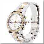   Watch NY8329 Silver/Gold 2 Tone Stainless Steel Chronograph NWT