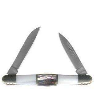 Schrade Pen Knife Pearl & Abalone Uncle Henry 2 Blade Pocket Knife at 