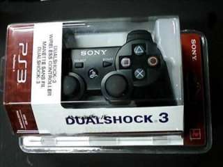 DUAL SHOCK WIRELESS SIXAXIS BLUETOOTH CONTROLLER FOR SONY PS3    Black 