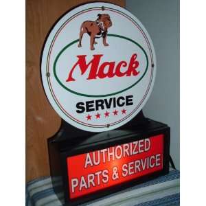  Mack Semi Truck Rig Porcelain Lighted Sign: Automotive