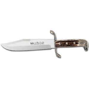  Linder Eagle Bowie 10 Blade Stag Handle Sports 