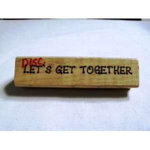   Get Together Wood Mounted Rubber Stamp (Discontinued) 