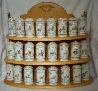   china CASUAL Giftware 24 piece Spice Jar Set with Original Wooden Rack