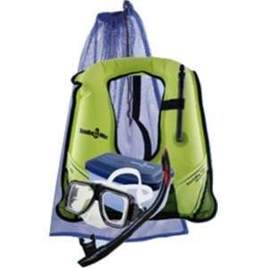   Mask & Viper Snorkel w/ Snorkeling Vest Set