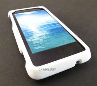 WHITE RUBBERIZED CASE COVER HTC EVO DESIGN 4G ACQUIRE HERO S PHONE 