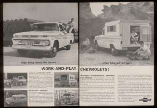 1962 Chevrolet pickup Corvair Rampside Carryal truck ad  