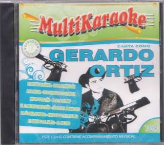 GERARDO ORTIZ KARAOKE CD GRAPHICS PISTAS MUSICAL new  