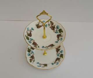 Vintage,Shabby Chic,Retro 2 Tier Small Cake/Biscuit Stand.Wedgwood etc 