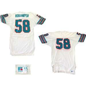  Kim Bokamper Unsigned Game Used Miami Dolphins Jersey 