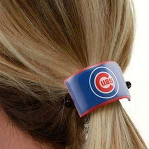  MLB Chicago Cubs Clip On Style Ponytail Holder W/ Tangle 