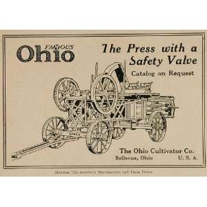  1922 Ad Antique Ohio Press Farm Machine Bellevue OH 