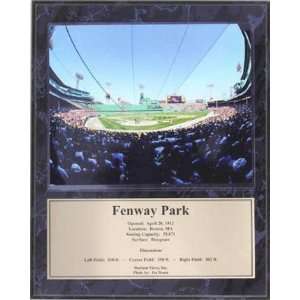  Fenway Park Photograph with Statistics Nested on a 12 x 15 Plaque 