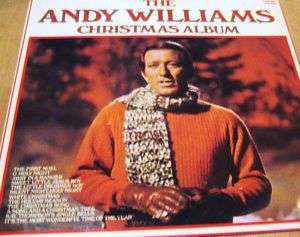 ANDY WILLIAMS  Vinyl LP  Andy Williams Christmas Album  