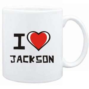  Mug White I love Jackson  Usa Cities