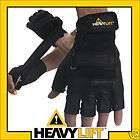 Wrist Wrap Gel Grip Leather Weight Lifting Gloves L  