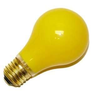   A19 Bug Light Medium Base Light Bulb, Yellow, 2 Pack: Home Improvement