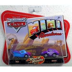 Cars Mini Adventures Race Rods Flo and Sally: Toys & Games
