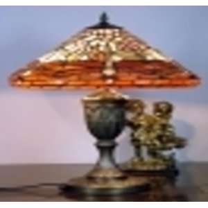  Tiffany Style Orange Dragonfly Lamp: Home & Kitchen