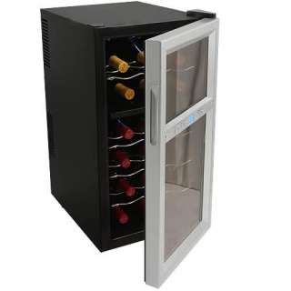   18 BOTTLE DUAL ZONE THERMOELECTRIC WINE COOLER TWR181ES KF  