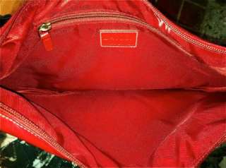 Womens Ralph Lauren Leather Purses Red Hobo Valentine Handbag Shoulder 