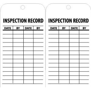 TAGS INSPECTION RECORD