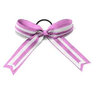  Alleson Cheerleaders Hype Hair Bows PI/WH/PI   PINK/WHITE 